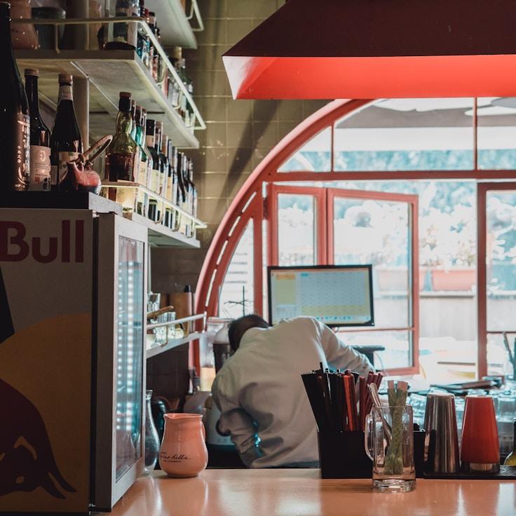 Restaurant interior with private family seating